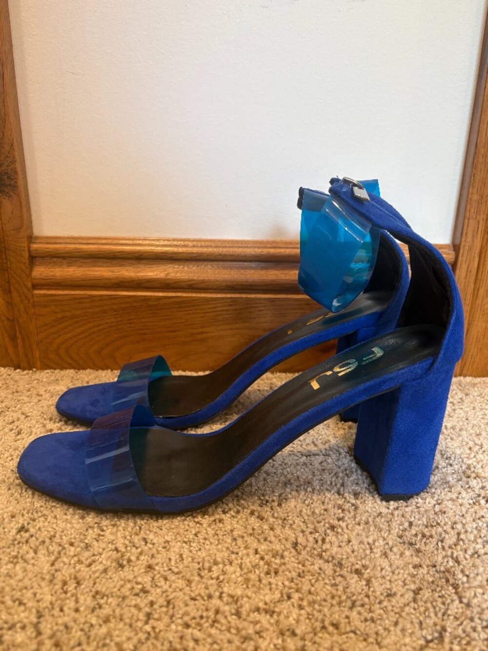 FSJ Blue Heels, Size 10.5